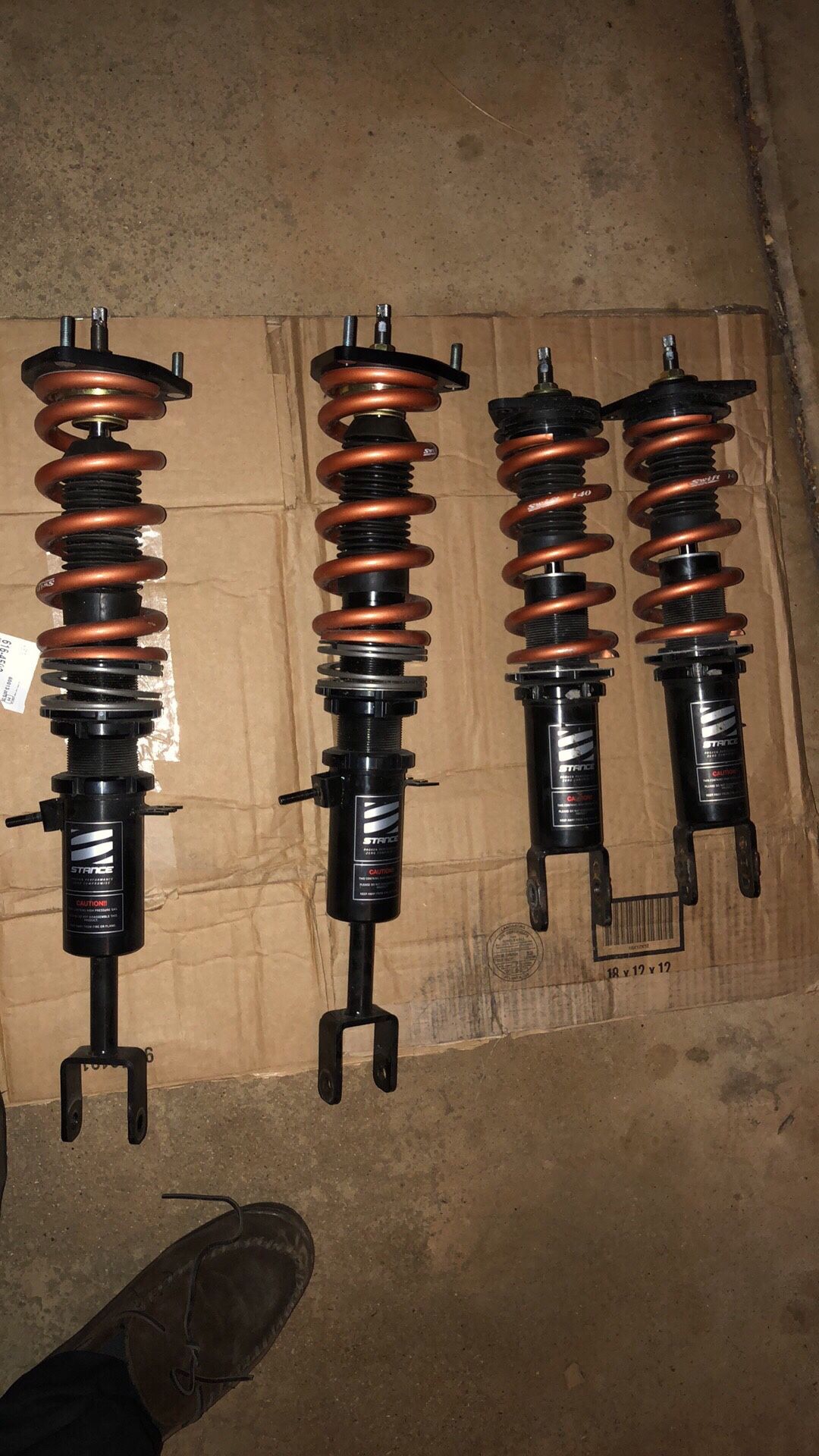 350z/G35 Stance XR1 true type coilovers