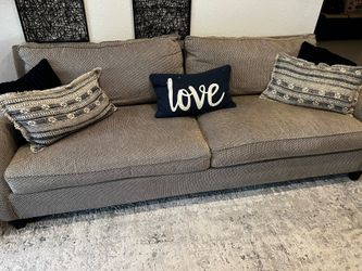 Large brown couch