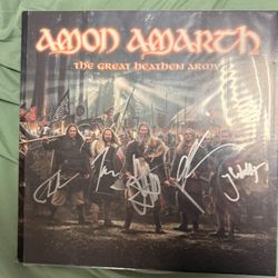 Signed Amon amarth “the Great Heathen Army” Vinyl 