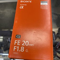 Sony FE 20mm F1.8 G Lens