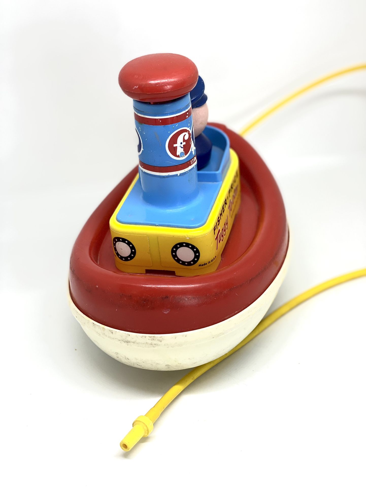 Fisher PriceVINTAGE1967 Tuggy Tooter Boat Pull Toy for Sale in
