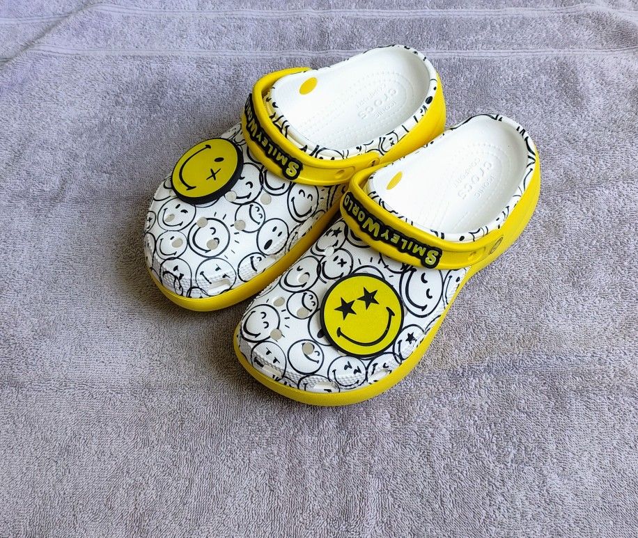 Smiley World Crocs (Women Size 8)
