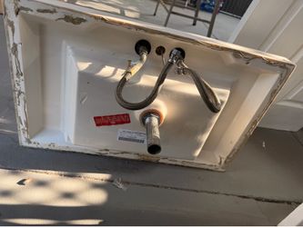 30” Bathroom vanity sink assembly with faucet