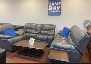 COMFY NEW RECLINING SOFA AND LOVESEAT SET ON SALE ONLY $1199. IN STOCK SAME DAY DELIVERY 🚚 EASY FINANCING 