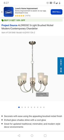 Aldridge 5 light chandelier