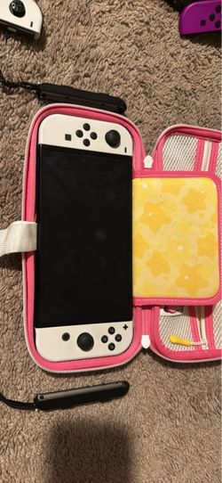 Nintendo Switch OLED White with Carrying Case