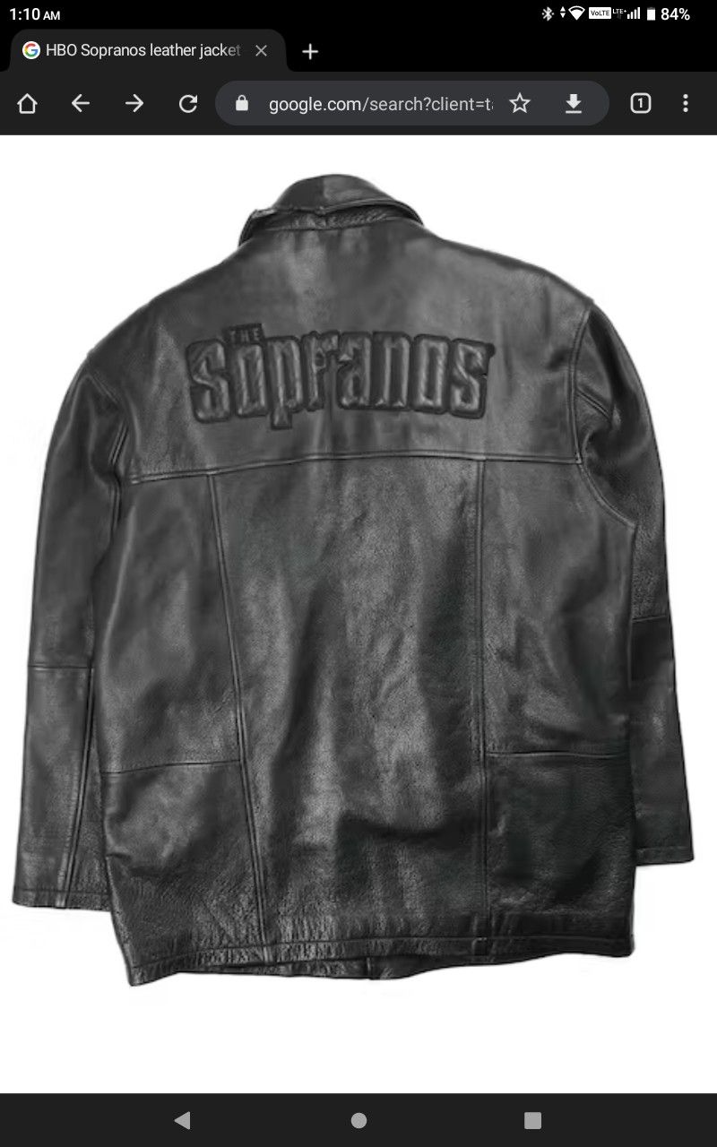 Sopranos Leather Jacket, Size XL Large 