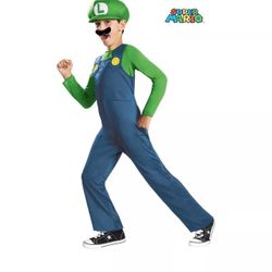 NEW Disguise Nintendo Super Mario Brothers Luigi Boys Costume Size M Age 7-8