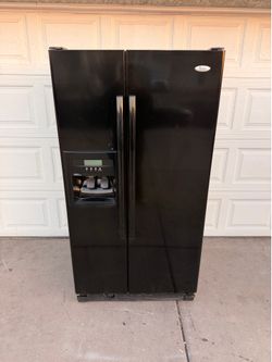 Refrigerator Black Side by Side 60 Day Warranty