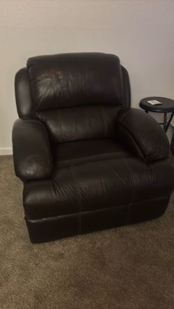 Dark Brown Leather electric Recliner Chair
