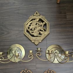 Vintage Syroco Burwood Plaques Or Candle Holder 