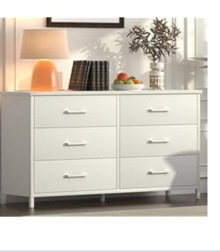 White Wood Dresser 