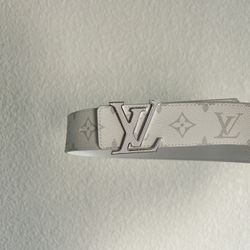 White LV Belt 