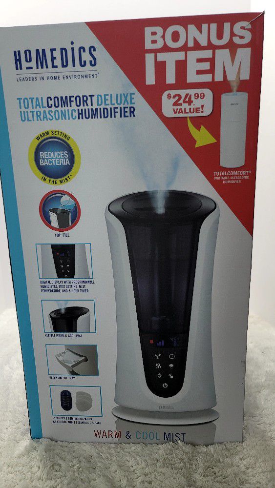 HOMEDICS 1.38-Gallons Tower Cool Mist Humidifier And Portable HUMIDIFIER 