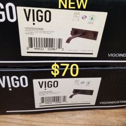 new wall mount vigo bathroom faucets very nice !  $160+tax retail. my price only $70 each 