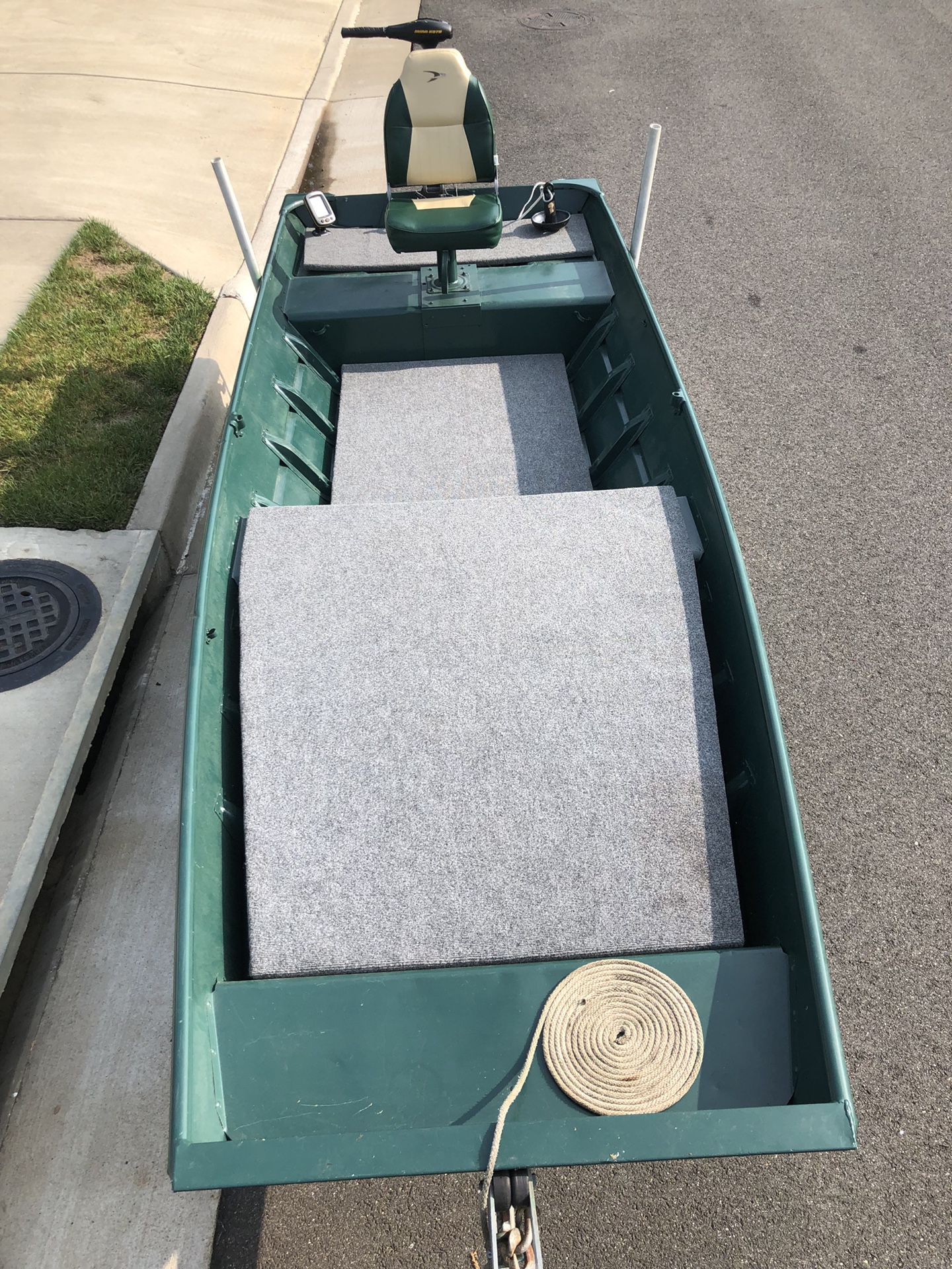 14 ft Jon Boat with trailer and more
