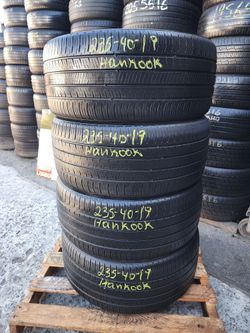 235 40R 19 HANKOOK KINERGY GT TIRE 2354019 USED TIRES (SET) MOUNT BALANCE INCLUDED