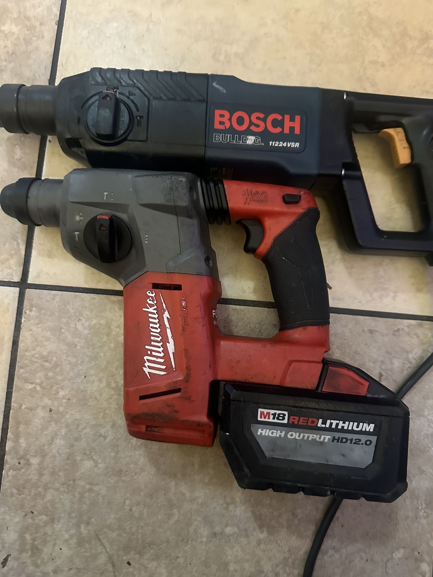 Rotary Hummer Milwaukee 18v $200