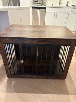 Dog crate furniture