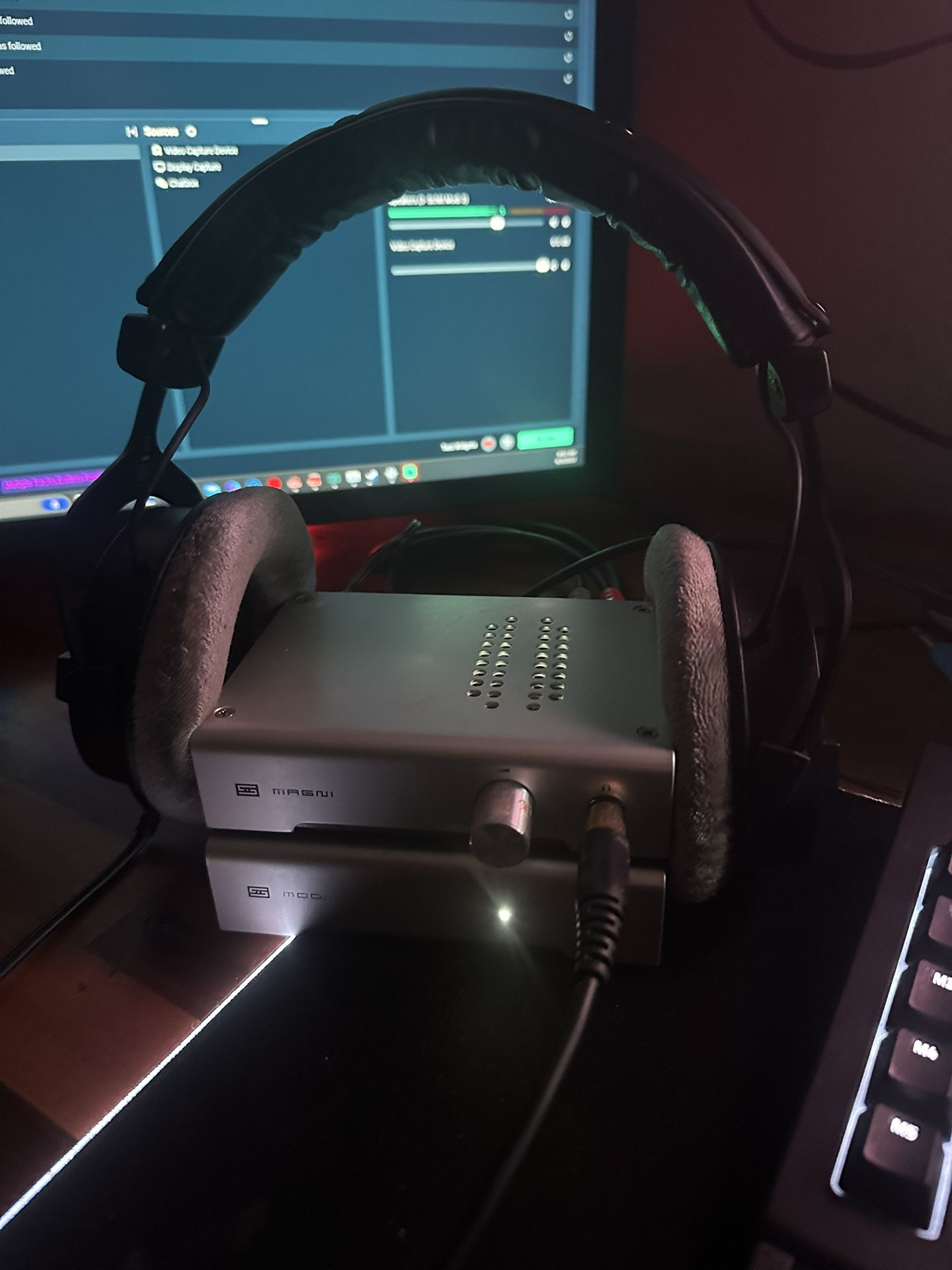 Beyerdynamic DT 990 Pro With Schiit Dac And Amp Stack for Sale in