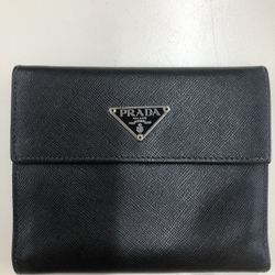 Prada Black Bifold Wallet