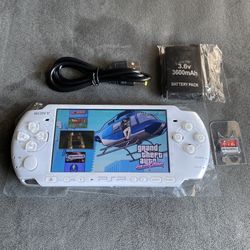 64gb PSP 3000 (PERFECT Condition) Charger Included, 1700 Gba/Snes/Psp Games.😃 READ DESC!