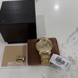 "Michael Kors MK4287 Gold-Tone Watch - New With Tags - Original Box"