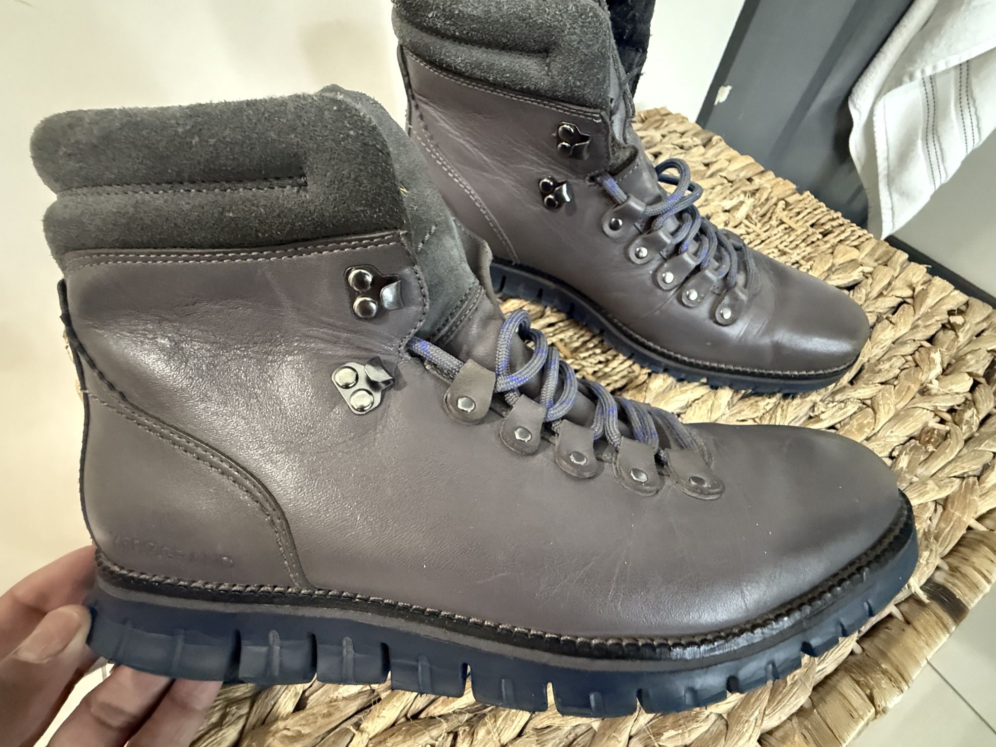 Grayish Brown Cole Haan Zero grand boots