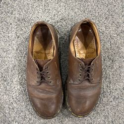 Vintage Dr Martens Made England Brown Leather 3 Eye Oxford Shoes women’s size 7