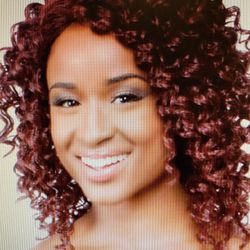 Black / Burgundy Wavey Premium Wig