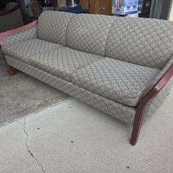 Office sofa and matching chair.