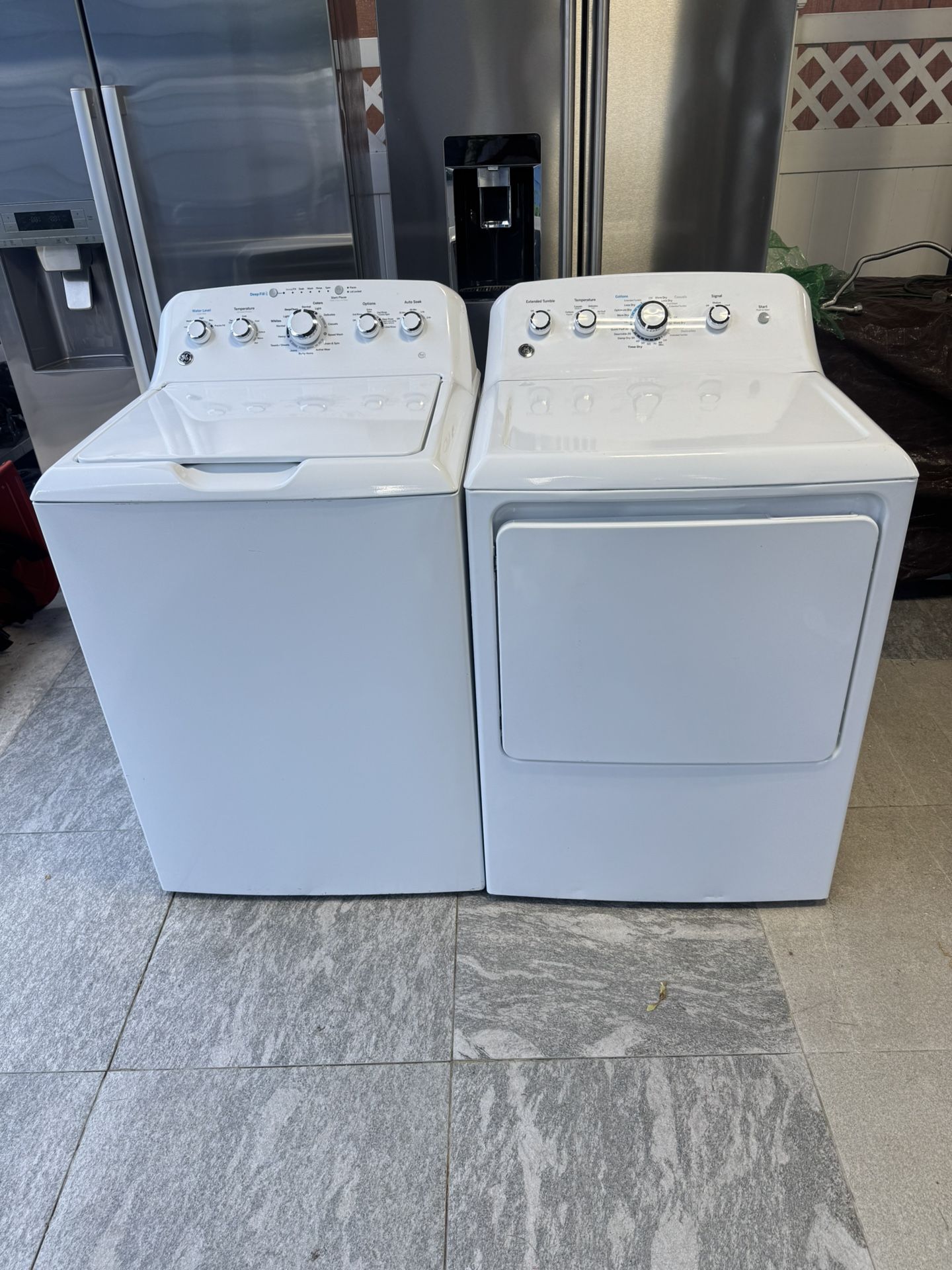 GE Washer And Electric Dryer Almost New One Receipt For 90 Days Warranty