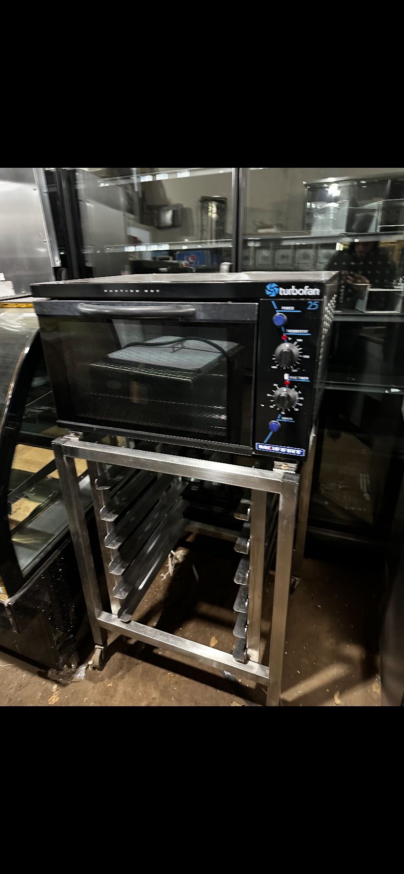 Turbo fan convection oven electric