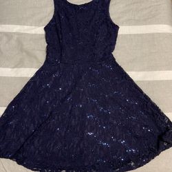 Navy Sequence Cocktail ‘Speeckless’ Dress