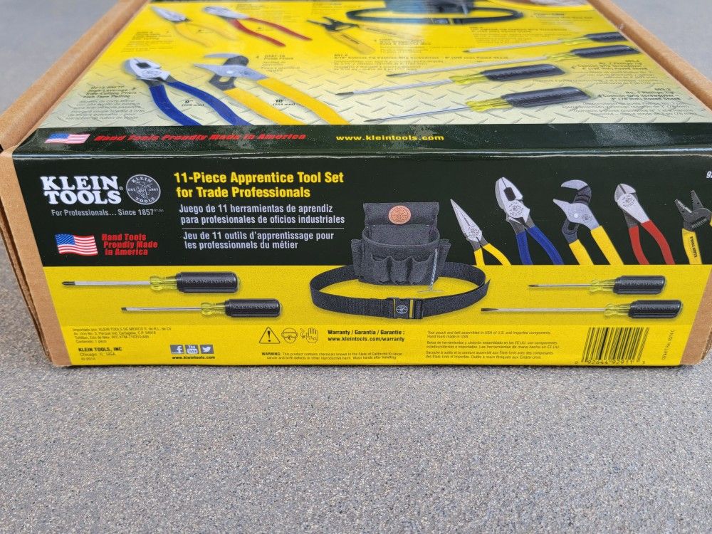 New Klein Tools 92911 Apprentice Tool Set , 11 PieceElectrician