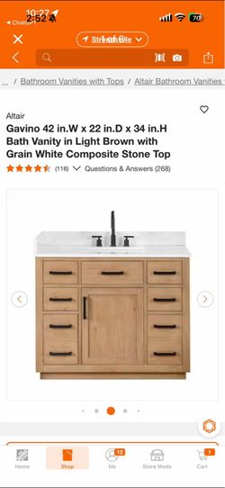 bathroom vanity 42’