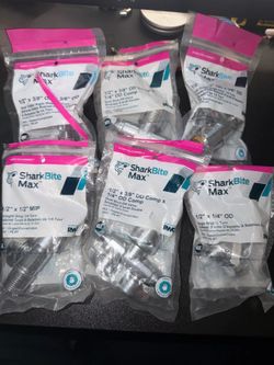Sharkbite plumbing valves and fittings
