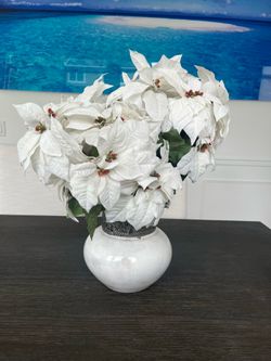 Faux Flower arrangement vase