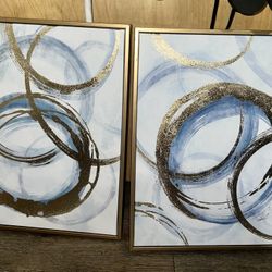 Two Beautiful Abstract Canvases