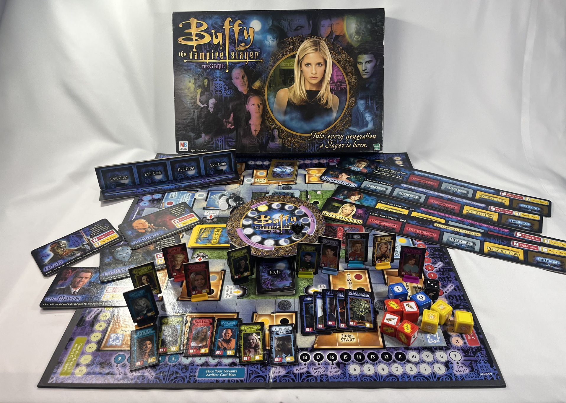 Buffy The Vampire Slayer Board Game Milton Bradley Hasbro 2000 99.9% Complete
