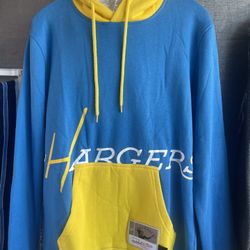 Mens Mitchell & Ness San Diego Chargers Hoodie Sweatshirt LARGE L