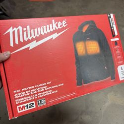 Large Black Milwaukee Heated Jacket