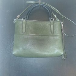 Leather Green Coach Purse