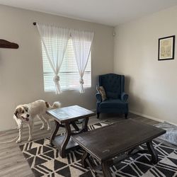 Real Wood Coffee Table & side Tabe