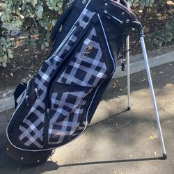 Ogio Golf Black White Plaid Stand Bag