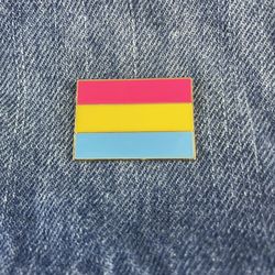 Pansexual Flag Enamel Pin 