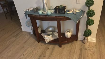 Brown wood table