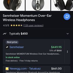 Sennheiser Momentum Over-Ear Wireless Headphones
