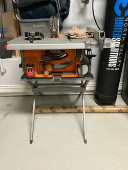 RIDGID Table Saw with Stand