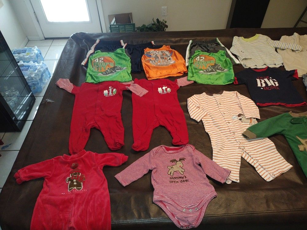 VARIETY BOYS CLOTHES 3-6mo, 6-9mo, 9-12mo.